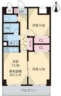 カーサデシノセ【9階】の間取り
