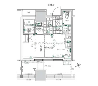 東京都港区海岸2【マンション】の間取り