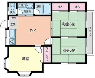 アミニティハイツII【1階】の間取り