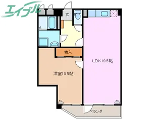 荒木ハイツ【3階】の間取り