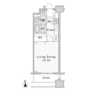 レジディア西麻布【5階】の間取り