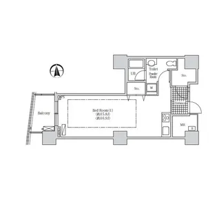 アクティ汐留【12階】の間取り