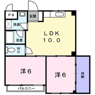 アミュゾン菱川【5階】の間取り