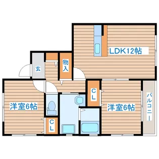 ユートピア高崎【1階】の間取り