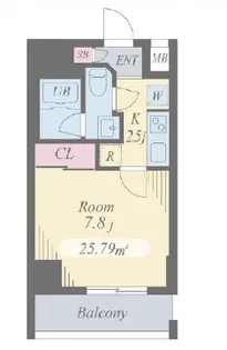 ベルウッド ウエスト【3階】の間取り