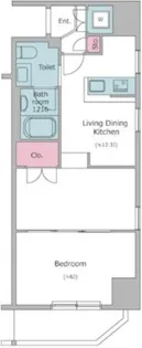 レジディア上野御徒町【14階】の間取り