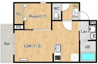 ジーメゾン伊勢原カエルム【2階】の間取り