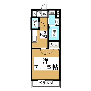 ブランシェ泉中央【2階】の間取り