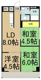 富士パークビル【2階】の間取り