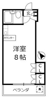 サングレース【1階】の間取り