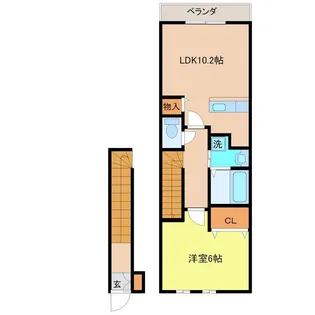 コーラル・ヴィラ【2階】の間取り