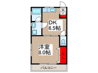 VILLA H0RAI B棟【2階】の間取り
