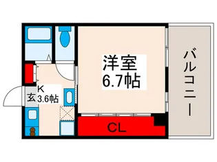 栗田マンション【2階】の間取り