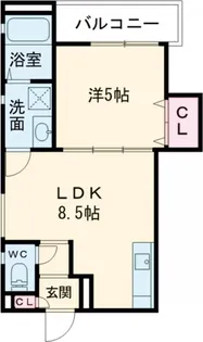 クリエオーレ茨田大宮IV【1階】の間取り