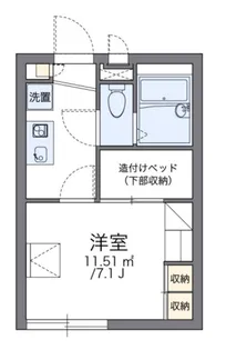 レオパレス茂【2階】の間取り