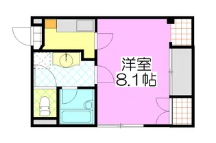 ノヴェール水前寺【5階】の間取り