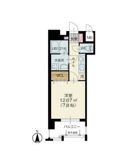 アースコートY’sシティ下曽根駅前【5階】の間取り