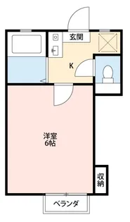 ファミール仲村D【1階】の間取り