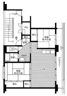 ビレッジハウス小千谷2号棟【5階】の間取り