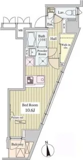 SK ONE市ヶ谷【9階】の間取り