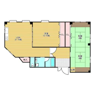 桃山台2丁目オーナールーム【3階】の間取り