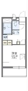 レオパレスカメリアIII【1階】の間取り
