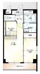 マンション エトワール【2階】の間取り