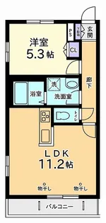 プルメリア【1階】の間取り