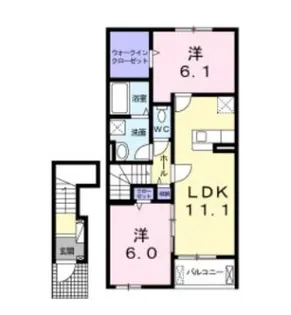 カンタービレ A【2階】の間取り