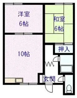 サンコーマンション【2階】の間取り