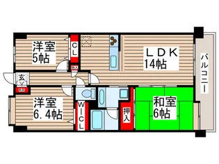 レジデンス幕張アリーナシティ【7階】の間取り