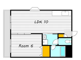 スカイホーク下伊福【3階】の間取り