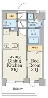 クレストコート大岡山【3階】の間取り