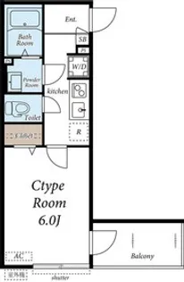 DS中目黒【1階】の間取り