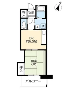 URシャレール東豊中【4階】の間取り