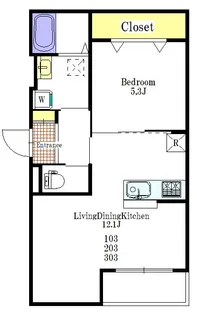 Grace Ruhe【3階】の間取り