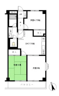 プラザエルム【4階】の間取り