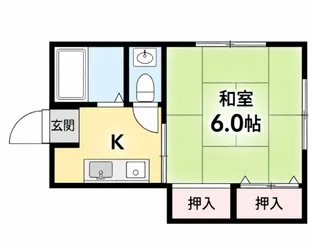 大建コーポ【2階】の間取り