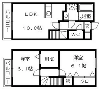 リブレア上大利の間取り