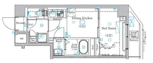ラフィスタ平和島【7階】の間取り