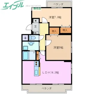 WINS【2階】の間取り