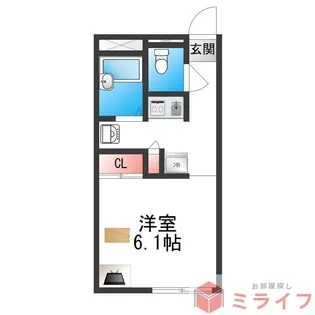 レオパレス真IV【2階】の間取り