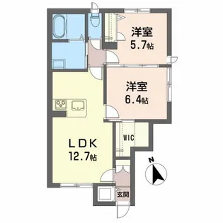 メゾンマストあら町【1階】の間取り