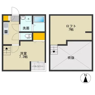 ヴィラ東浦和【2階】の間取り