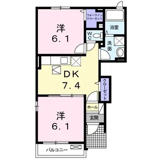 サンオアシス III【1階】の間取り