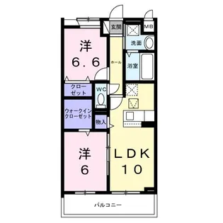 HILL COURT 水無瀬【1階】の間取り
