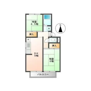小川コーポ【1階】の間取り