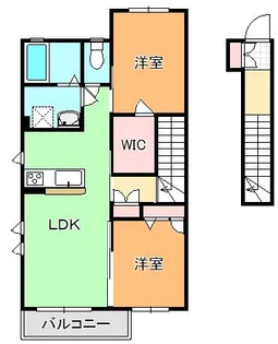 エアフォルク(ShaMaison)【2階】の間取り