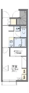 レオパレス筒井【1階】の間取り
