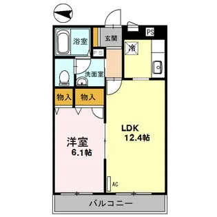 カステロ・デ・グロリア【3階】の間取り
